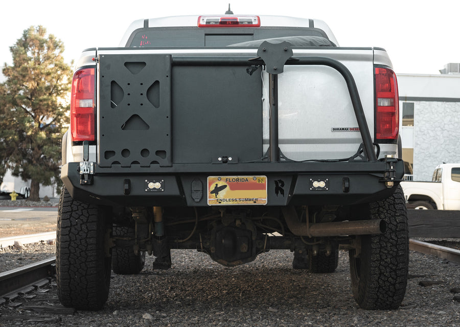 Chevy/GMC Rear Bumper Swingout Tire Carrier Add-On – Relentless Off ...